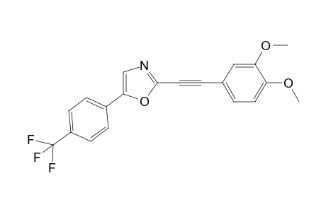 5-{4-(Trifluoromethyl)phenyl}-2-{(3,4-dimethoxyphenyl)ethynyl}oxazole