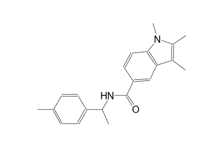 1,2,3-trimethyl-N-[1-(4-methylphenyl)ethyl]-1H-indole-5-carboxamide