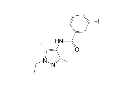 N-(1-ethyl-3,5-dimethyl-1H-pyrazol-4-yl)-3-iodobenzamide