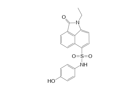 2-Ethyl-N-(4-hydroxyphenyl)-3-oxo-2-azatricyclo[6.3.1.0(4,12)]dodeca-1(11),4(12),5,7,9-pentaene-9-sulfonamide