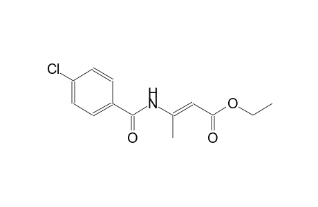 ethyl (2E)-3-[(4-chlorobenzoyl)amino]-2-butenoate
