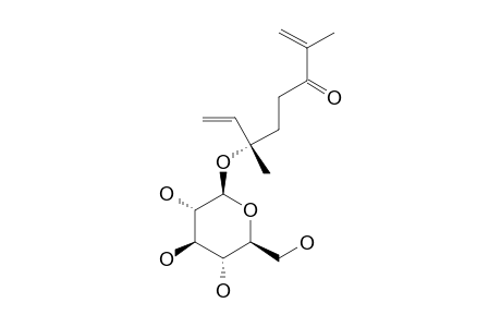 (3S)-PORTULOSIDE-A;(3S)-3-(3,7-DIMETHYLOCTA-1,7-DIEN-6-ONYL)-BETA-D-GLUCOPYRANOSIDE