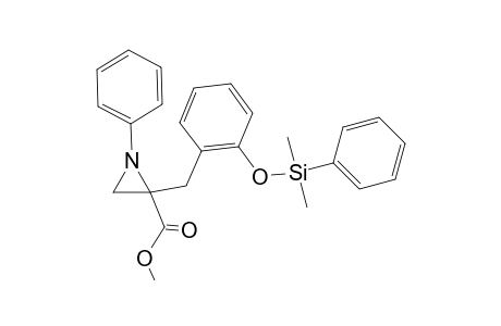 2-Methoxycarbonyl-1-phenyl-2-(1-dimethylphenylsiloxybenzyl)aziridine