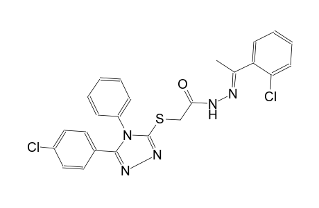 acetic acid, [[5-(4-chlorophenyl)-4-phenyl-4H-1,2,4-triazol-3-yl]thio]-, 2-[(E)-1-(2-chlorophenyl)ethylidene]hydrazide