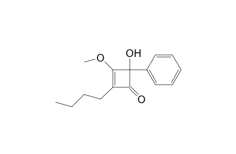 2-(1-Butyl)-4-hydroxy-3-methoxy-4-phenyl-2-cyclobuten-1-one