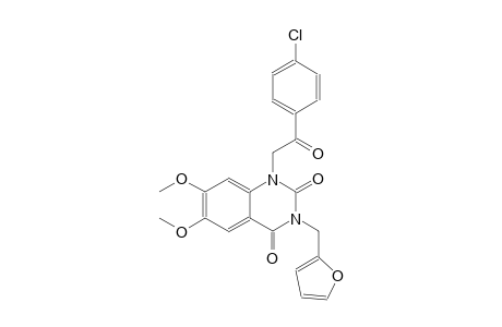 1-[2-(4-chlorophenyl)-2-oxoethyl]-3-(2-furylmethyl)-6,7-dimethoxy-2,4(1H,3H)-quinazolinedione