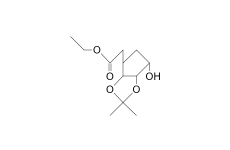 (3AR, 4R,6S,6aS)-4,5,6,6a-tetrahydro-6-hydroxy-2, 2-dimethyl-3ah-cyclopenta-1,3-dioxol-4-acetic acid, ethyl ester