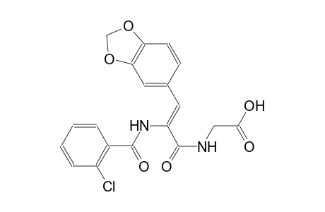 ({(2Z)-3-(1,3-benzodioxol-5-yl)-2-[(2-chlorobenzoyl)amino]-2-propenoyl}amino)acetic acid