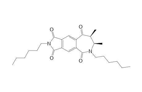 (7R,8S)-2,6-Dihexyl-7,8-dimethyl-7,8-dihydroazepino[3,4-f]isoindole-1,3,5,9(2H,6H)-tetraone