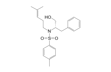4-Methyl-N-(4-methylpent-3-enyl)-N-[(2S)-1-oxidanyl-3-phenyl-propan-2-yl]benzenesulfonamide