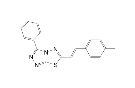[1,2,4]triazolo[3,4-b][1,3,4]thiadiazole, 6-[(E)-2-(4-methylphenyl)ethenyl]-3-phenyl-