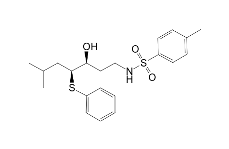(3S,4S)-N-[3-Hydroxy-6-methyl-4-(phenylthio)hepyl]tosylamide