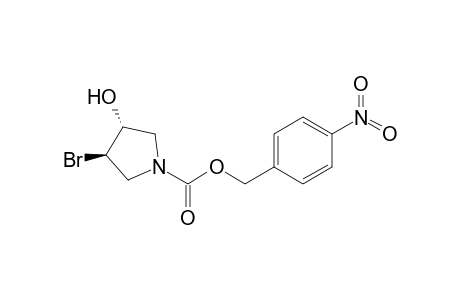 N-(p-Nitrobenzyloxycarbonyl)-3.beta.-bromo-4.alpha.-hydroxypyrrolidine