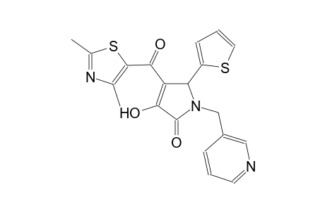 2H-pyrrol-2-one, 4-[(2,4-dimethyl-5-thiazolyl)carbonyl]-1,5-dihydro-3-hydroxy-1-(3-pyridinylmethyl)-5-(2-thienyl)-