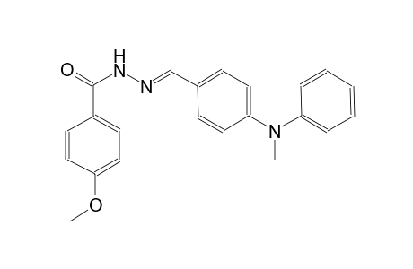 benzoic acid, 4-methoxy-, 2-[(E)-[4-(methylphenylamino)phenyl]methylidene]hydrazide
