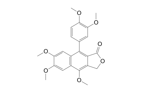 1-(3',4'-DIMETHOXY)-PHENYL-4,6,7-TRIMETHOXY-2,3-NAPHTHALIDE,GILINAPHTHALIDE-B