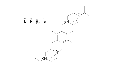3,6-bis(N'-isopropyl-dabco-N-methyl)-1,2,4,5-tetramethylbenzene tetrabromide