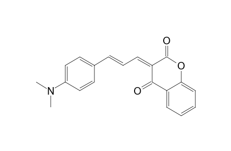 2H-1-Benzopyran-2,4(3H)-dione, 3-[3-[4-(dimethylamino)phenyl]-2-propenylidene]-, (E,E)-