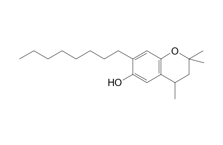 2H-1-benzopyran-6-ol, 3,4-dihydro-2,2,4-trimethyl-7-octyl-