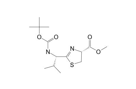 METHYL-(4R,1'S)-2-[1-(TERT.-BUTOXYCARBONYLAMINO)-2-METHYLPROPYL]-4,5-DIHYDROTHIAZOLE-4-CARBOXYLATE