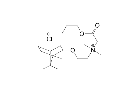 ethanaminium, N,N-dimethyl-2-oxo-2-propoxy-N-[2-[(1,7,7-trimethylbicyclo[2.2.1]hept-2-yl)oxy]ethyl]-, chloride