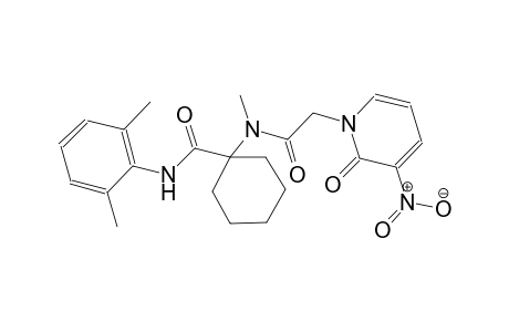 N-{1-[2-(2,6-dimethylphenyl)acetyl]cyclohexyl}-N-methyl-2-(3-nitro-2-oxo-1,2-dihydropyridin-1-yl)acetamide