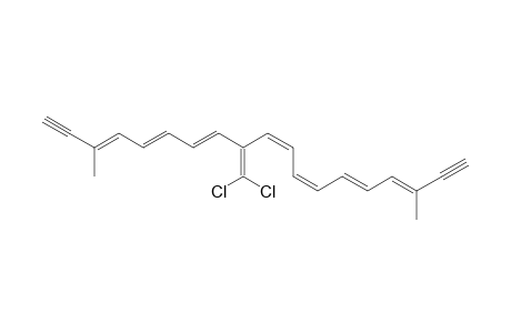 3,5,7,9,12,14,16-Nonadecaheptaene-1,18-diyne, 11-(dichloromethylene)-3,17-dimethyl-, (E,E,Z,Z,E,E,E)-