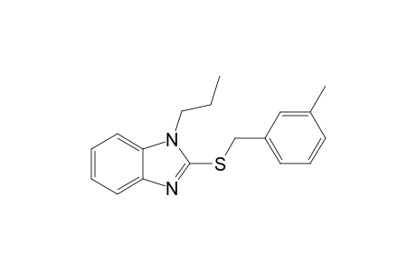 2-(m-tolylmethylsulfanyl)-1-propyl-benzimidazole