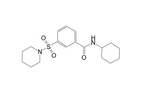 benzamide, N-cyclohexyl-3-(1-piperidinylsulfonyl)-