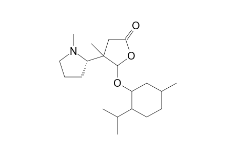 (2' S)-5-(Menthyloxy)-4-methyl-4-(1'-methylpyrrolidin-2'-yl)-4,5-dihydrofuran-2(3H)-one
