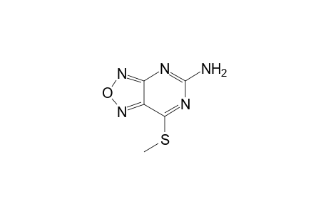 [1,2,5]Oxadiazolo[3,4-d]pyrimidin-5-amine, 7-(methylthio)-