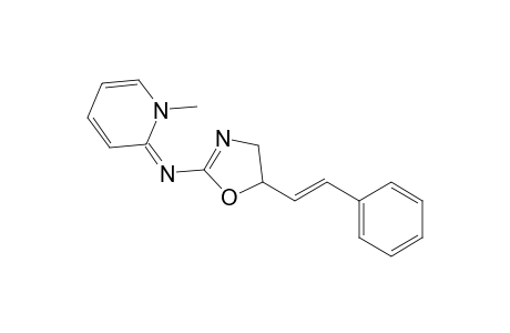 2-(1-Methyl-1,2-dihydropyridylidene)amino-5-(2-phenylethenyl)oxazoline