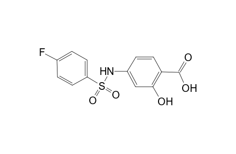 4-[(4-fluorobenzene)sulfonamido]-2-hydroxybenzoic acid