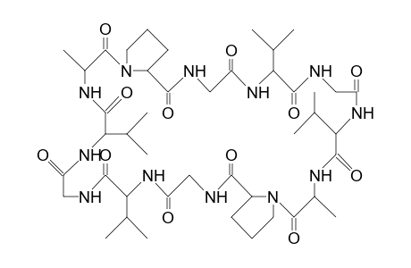 Cyclo(alanyl-prolyl-glycyl-valyl-glycyl-valyl-alanyl-prolyl-glycyl-valyl-glycyl-valyl)