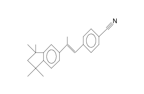 1-(4-Cyano-phenyl)-2-trans-(1,1,3,3-tetramethyl-indanyl-5)-propene