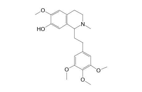 6-Methoxy-2-methyl-1-[2-(3,4,5-trimethoxyphenyl)ethyl]-1,2,3,4-tetrahydro-7-isoquinolinol
