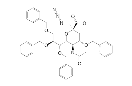 5-ACETAMIDO-2,6-ANHYDRO-2-C-(AZIDOMETHYL)-4,7,8,9-TETRA-O-BENZYL-3,5-DIDESOXY-D-ERYTHRO-L-MANNO-NONONIC-ACID