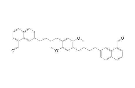 1,4-bis[4'-(8"-Formyl-2"-naphthyl)butyl]-2,5-dimethoxybenzene