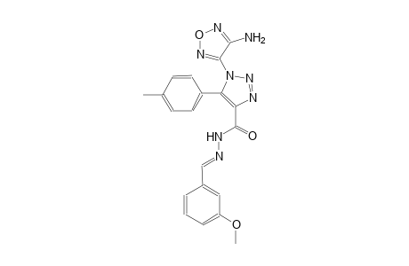 1-(4-amino-1,2,5-oxadiazol-3-yl)-N'-[(E)-(3-methoxyphenyl)methylidene]-5-(4-methylphenyl)-1H-1,2,3-triazole-4-carbohydrazide