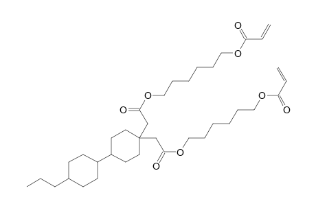 Acrylic acid 6-(2-{4-[6-(2-methyl-acryloyloxy)-hexyloxycarbonylmethyl]-4'-propyl-bicyclohexyl-4-yl}-acetoxy)-hexyl ester