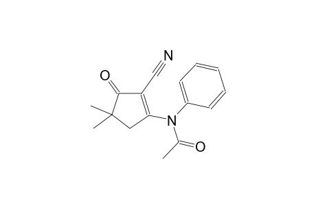 acetamide, N-(2-cyano-4,4-dimethyl-3-oxo-1-cyclopenten-1-yl)-N-phenyl-