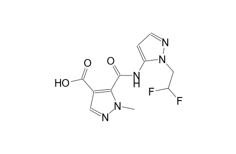 1H-pyrazole-4-carboxylic acid, 5-[[[1-(2,2-difluoroethyl)-1H-pyrazol-5-yl]amino]carbonyl]-1-methyl-