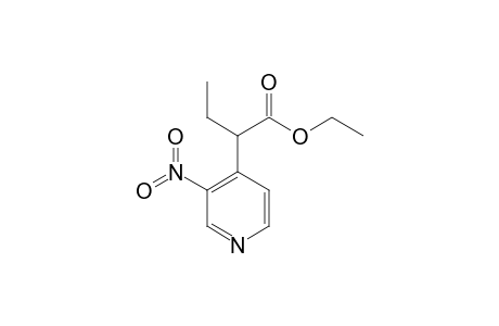 4-[(1'-Ethoxycarbonyl)propyl]-3-nitropyridine