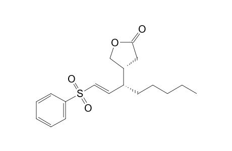 2(3H)-Furanone, dihydro-4-[1-[2-(phenylsulfonyl)ethenyl]hexyl]-, [R*,S*-(E)]-