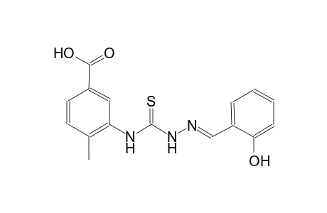 benzoic acid, 3-[[[(2E)-2-[(2-hydroxyphenyl)methylene]hydrazino]carbonothioyl]amino]-4-methyl-