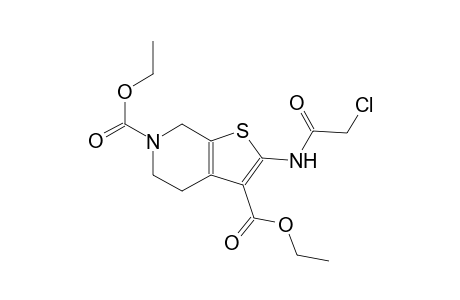 thieno[2,3-c]pyridine-3,6(5H)-dicarboxylic acid, 2-[(chloroacetyl)amino]-4,7-dihydro-, diethyl ester