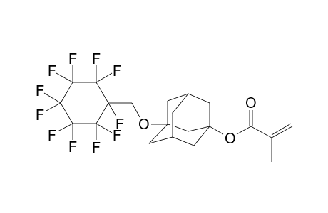 3-[(undecafluorocyclohexyl)methoxy]-1-adamantyl methacrylate