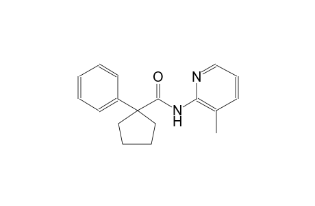 N-(3-methyl-2-pyridinyl)-1-phenylcyclopentanecarboxamide