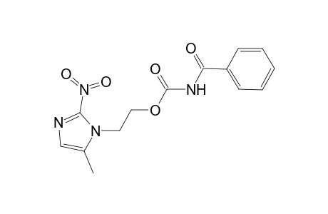 Carbamic acid, benzoyl-, 2-(5-methyl-2-nitro-1H-imidazol-1-yl)ethyl ester