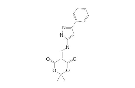 2,2-dimethyl-5-[[(5-phenyl-1H-pyrazol-3-yl)amino]methylene]-1,3-dioxane-4,6-quinone